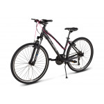 Krossový bicykel 28 Vellberg Explorer 3.2 D Alivio 19" Čierno-ružový